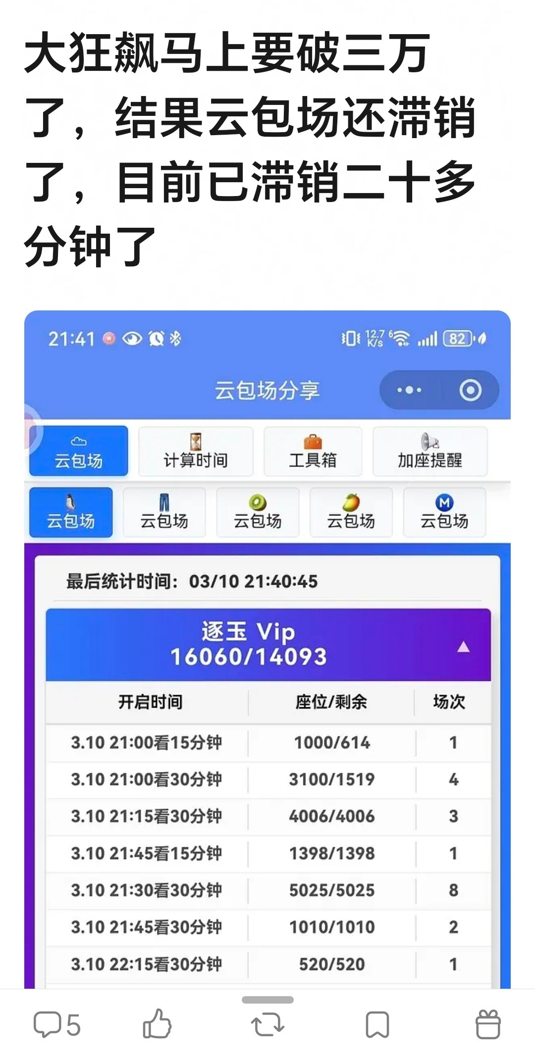 腾讯爱奇艺联播脚踩狂飙大爆剧，云包场竟然滞销了，这是真没人看剧啊！🐧🥝联手数