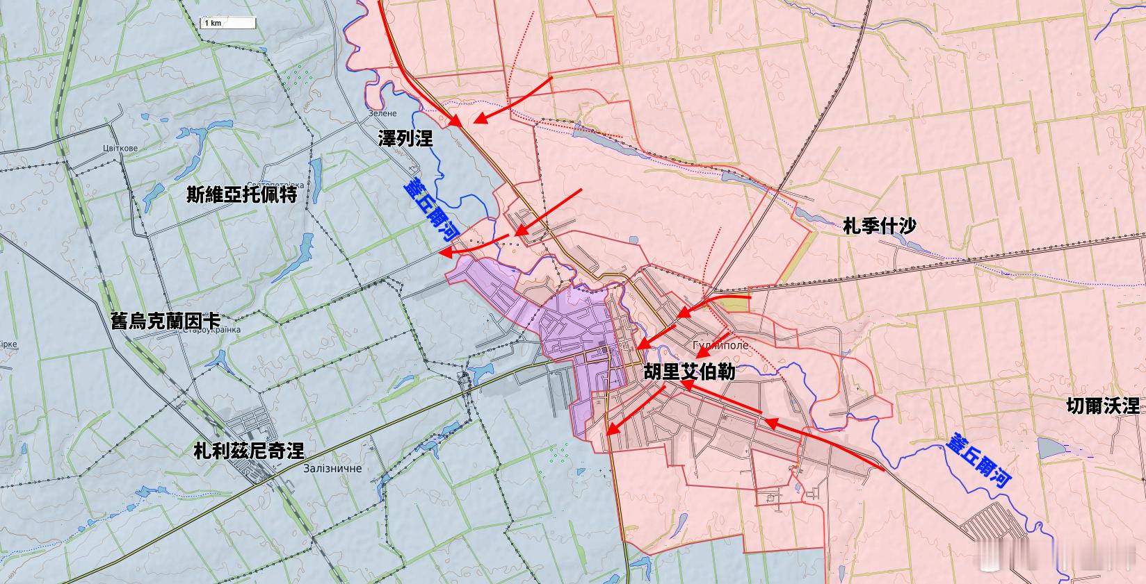 12月27日，俄羅斯已經控制胡里艾伯勒。過去兩天，烏軍嘗試多次反擊企圖延緩東部戰