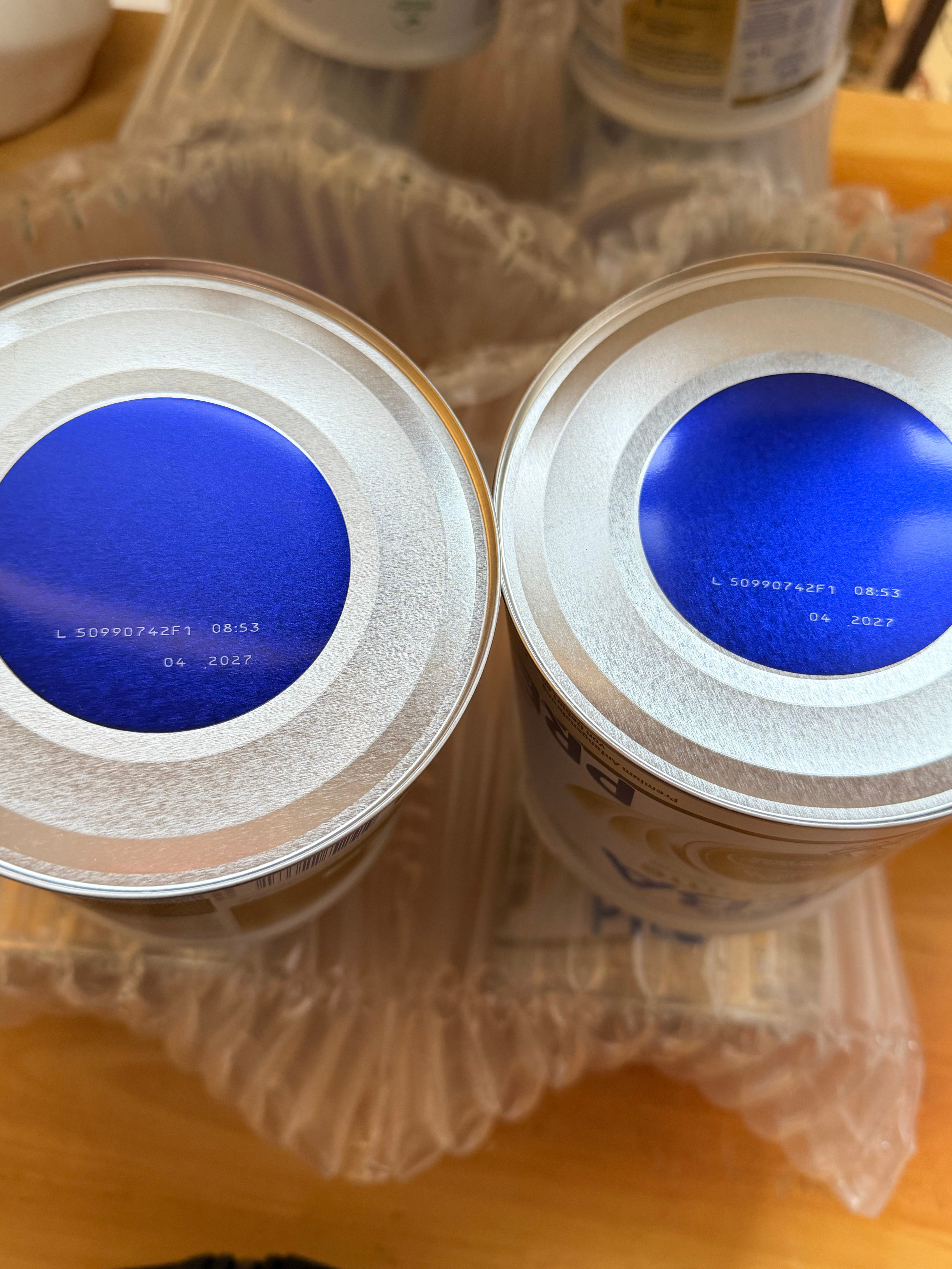 之前买的奶粉买太多了宝宝现在喝1段1段和pre都适合0-6个月但是pre段