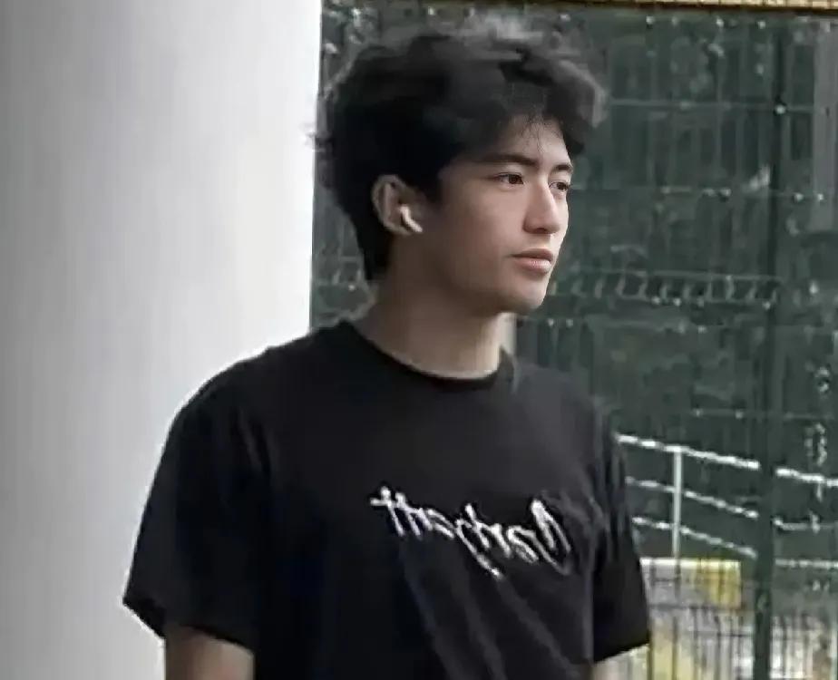 谢霆锋父子迪拜度假被偶遇，两父子像两兄弟一样，都是双手插兜，气质相近，身高现