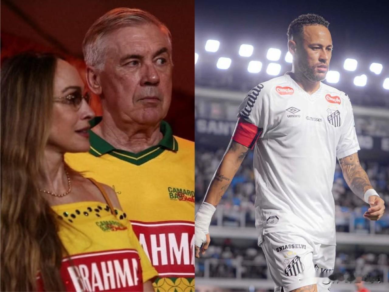 安切洛蒂昨天在萨普卡伊观看了里约热内卢桑巴舞学校的游行，但在中途他选择离开去做他