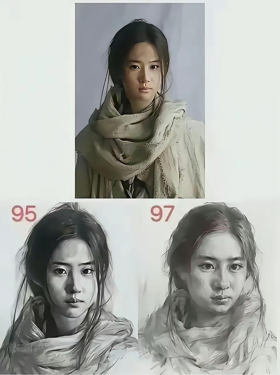 老师的评分也太不公平了吧？都是一个模特的临摹画像，也是同一个老师的学生，为什么评