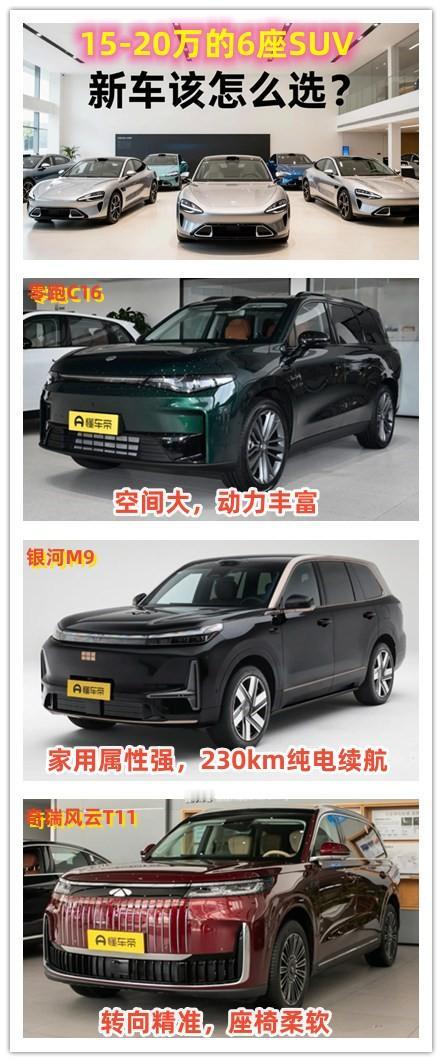15-20万的SUV，还要6座，该如何选择？我认为有三款值得重点关注。第1款是
