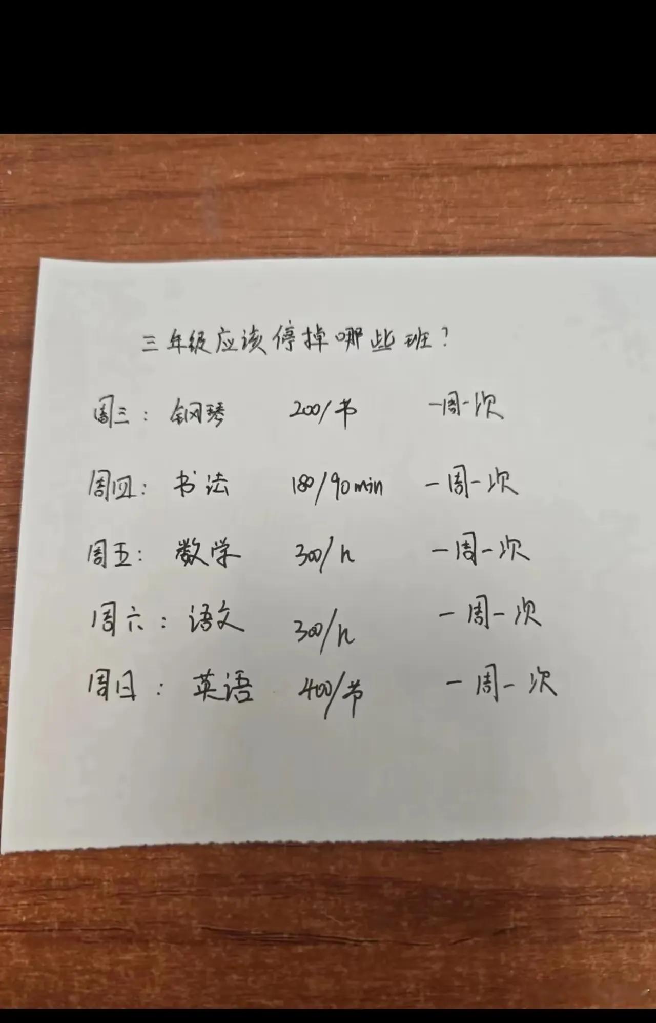 三年级应该停掉哪个课？我告诉你吧！首先停掉书法，真没什么用，增加孩子负担，有学