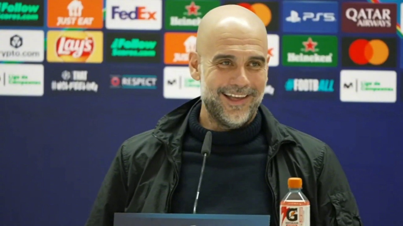 欧冠1/8决赛首回合即将打响，曼城客战皇马。赛前发布会上，瓜迪奥拉被问及姆巴佩回