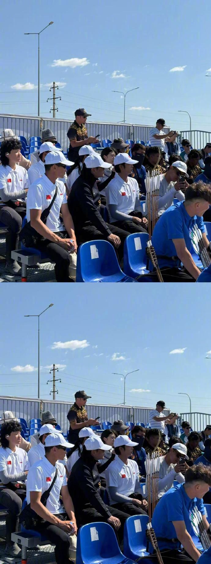 于适现身亚洲青少年骑射锦标赛哈萨克斯坦偶遇于适于适惊喜现身国际赛事！在哈萨克