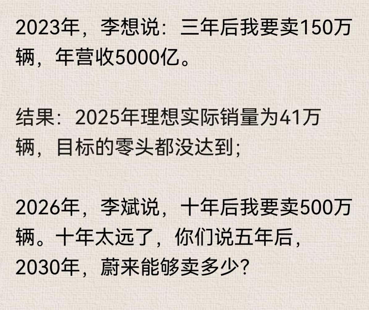 李想吹牛失败了，李斌吹的牛能实现吗？李斌发布内部全员公开信，蔚来计划2035年销