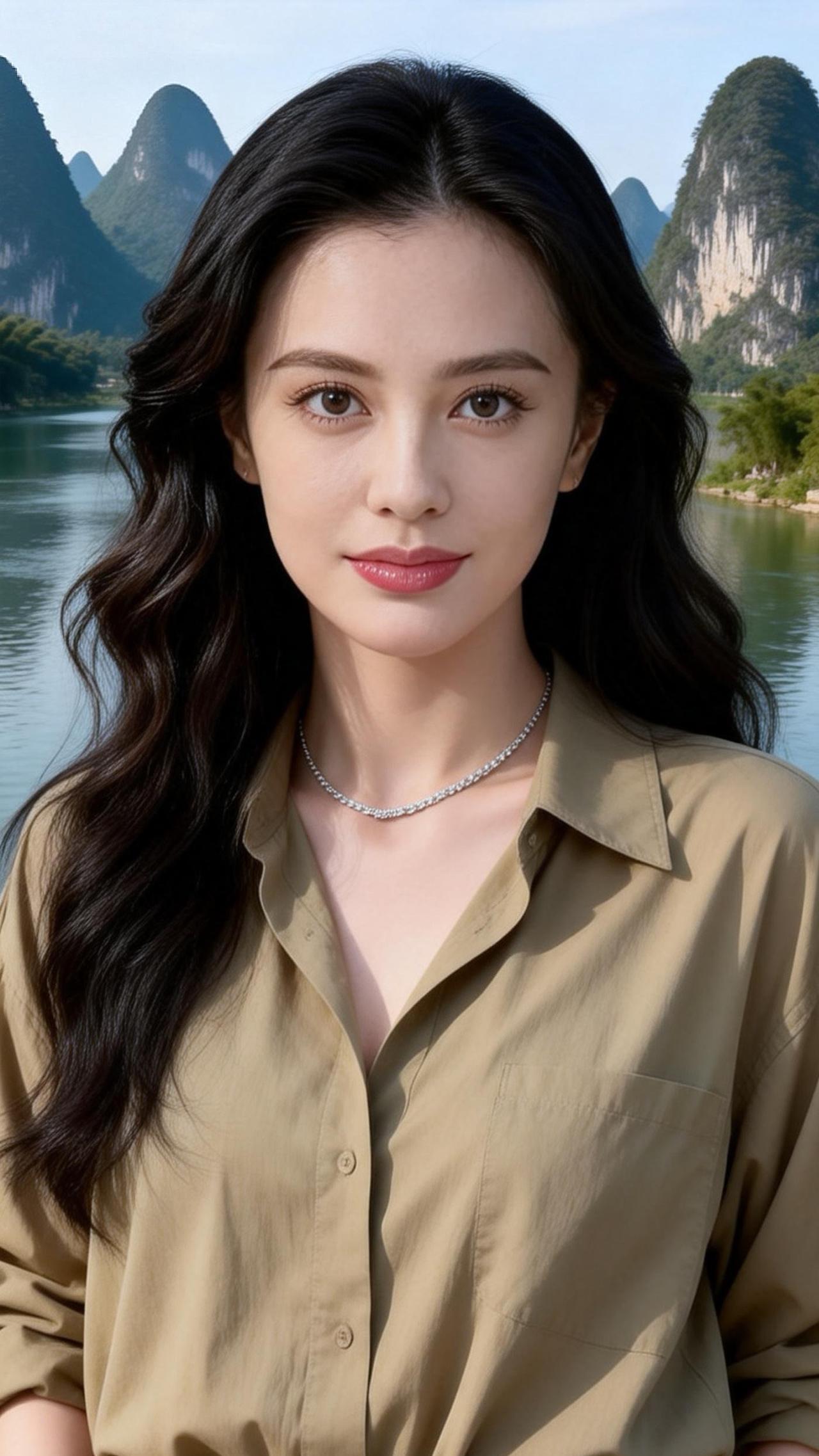 光彩照人，国色天香