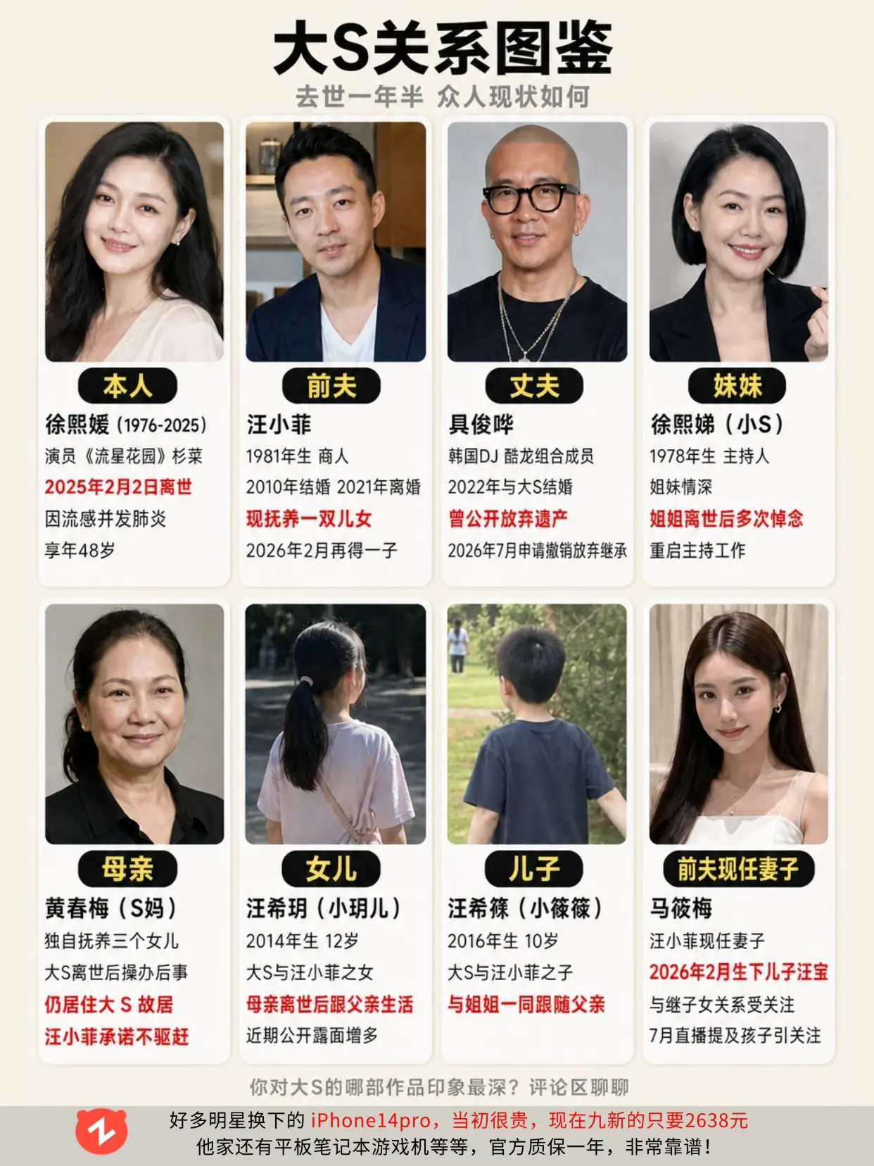 大S关系图鉴。