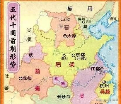 五代十国在北方实际上其实只有两代。一方是朱温为代表的河南汉地藩镇，主要割据河南山