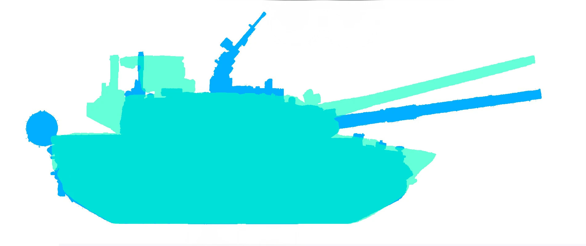 其实100式与15式的侧面轮廓、炮塔顶部高度都相当，仅车体稍长得益于无人炮塔的