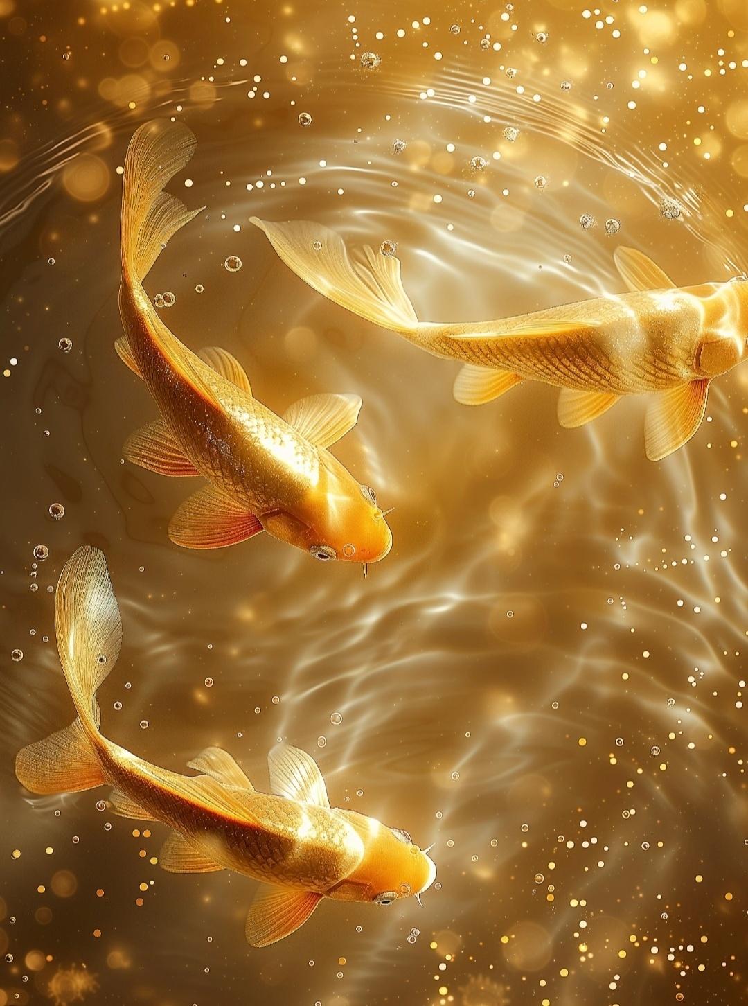 “吉祥瑞·财运顺·喜临门...”传统文化锦鲤沐风书画​​