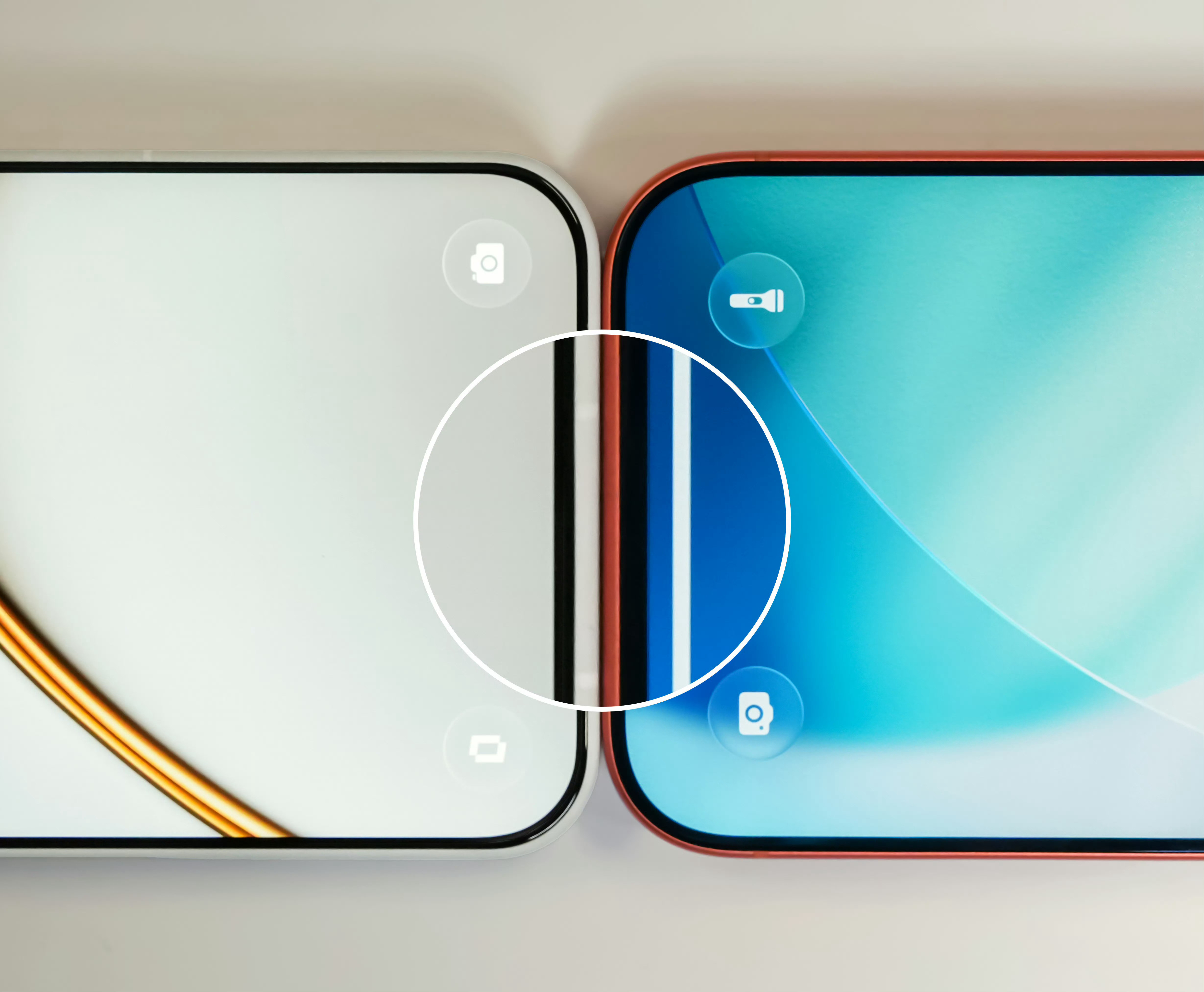 感受一下一加15T这个边框有多窄，对比iPhone17Pro，正面几乎全是屏