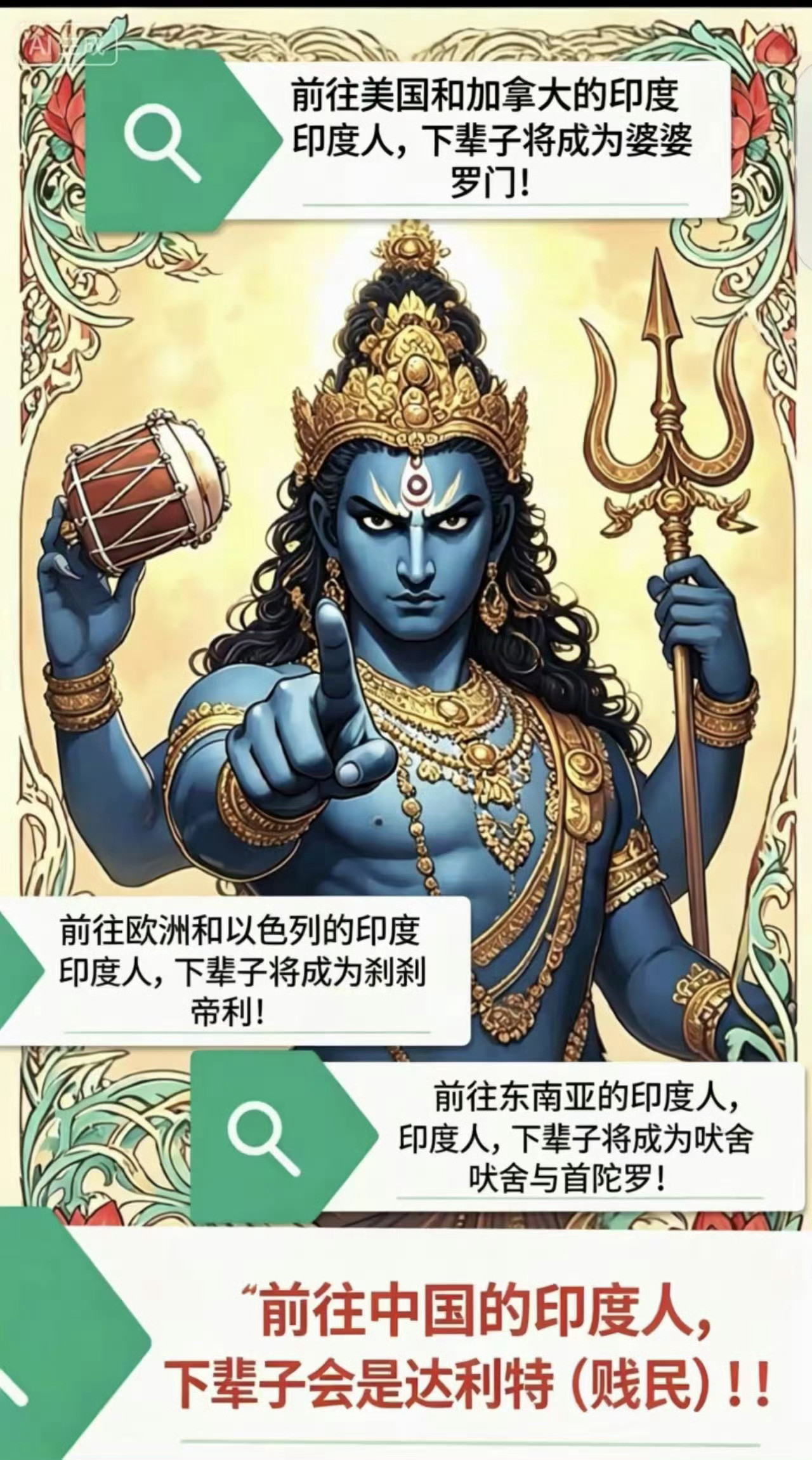 建议各个海关入境处张贴此图！