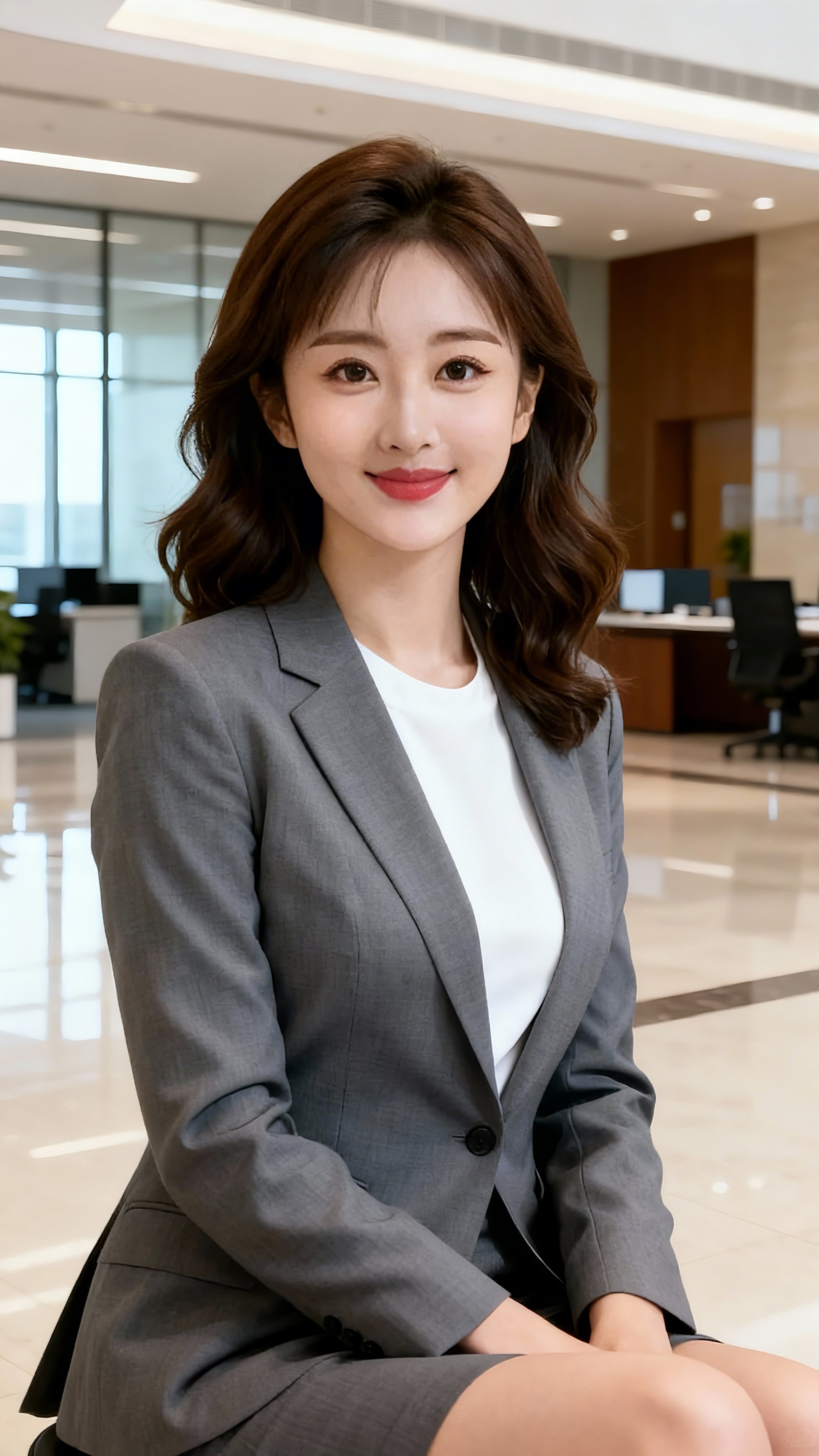 美女姐姐在休息时间也在拍照留念。