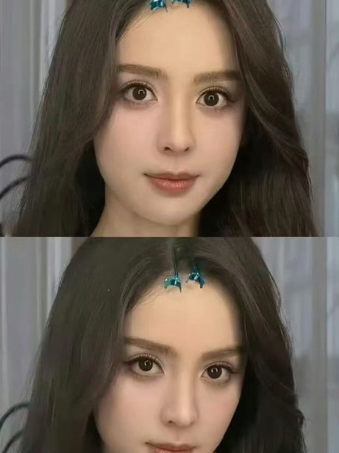 才知道古力娜扎是单眼皮，眼窝深到直接当双眼皮用​​​​