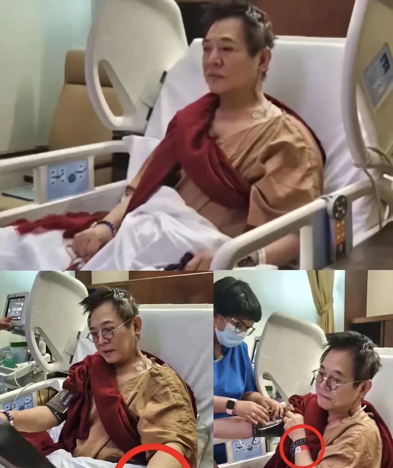 李连杰在病床上发出感慨，钱够花就行，还暗示自己要了个花瓶。但明白了这个道理已经太