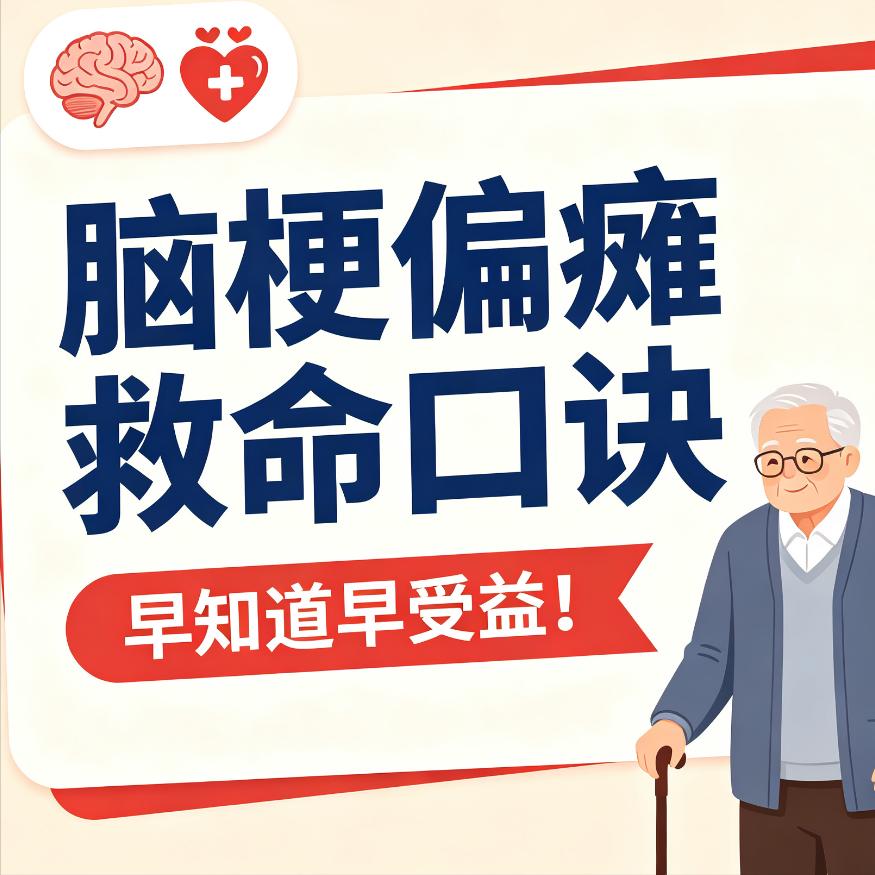 脑梗不是老年人“专利”！这个救命口诀，越早记住越好三十多岁，平时身体看着挺结