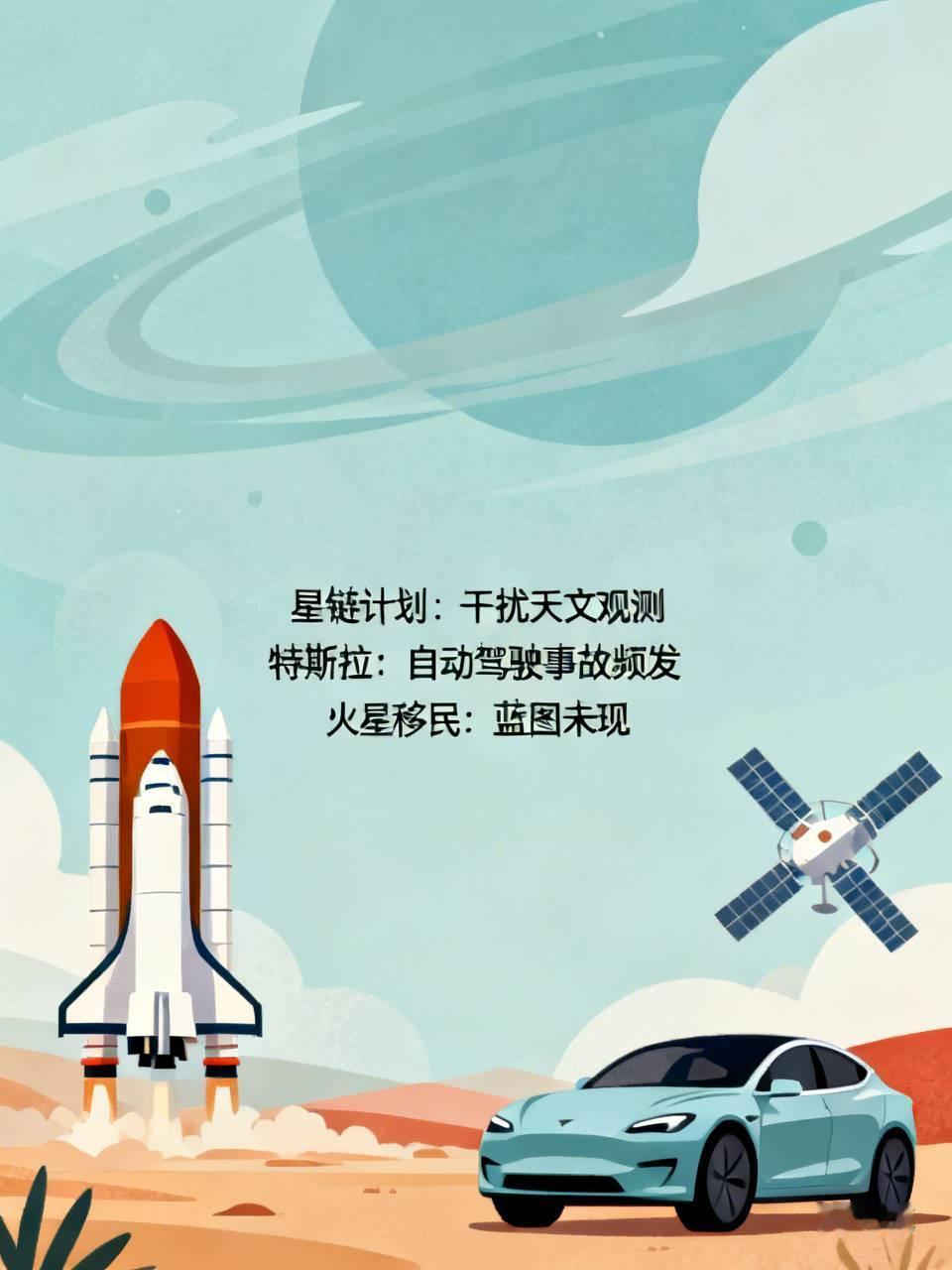 世界最大骗子马斯克说马斯克是个大骗子，也不是没道理。就拿他的星