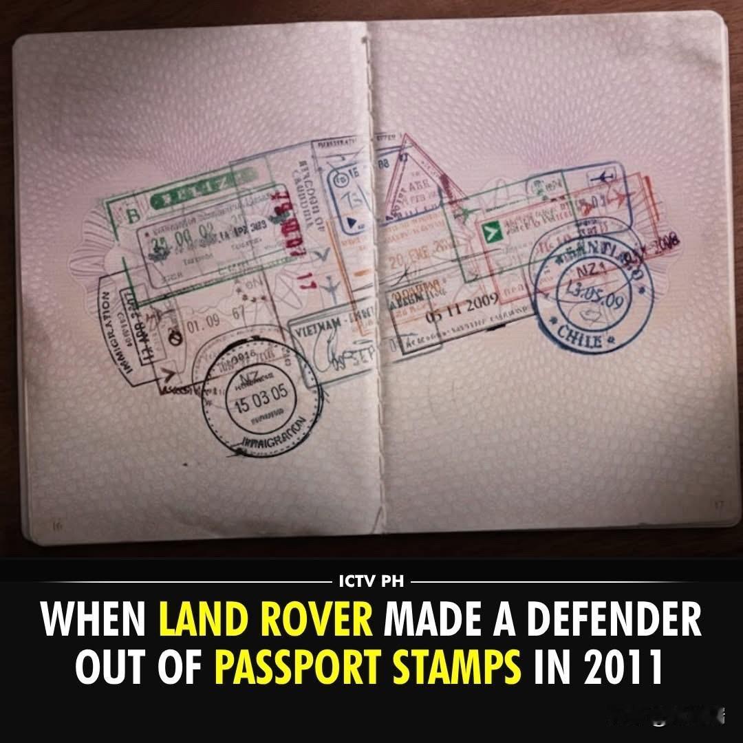 想象一下，你如何说服海关官员在你的护照上画出一辆车的轮廓？2011年，路虎推