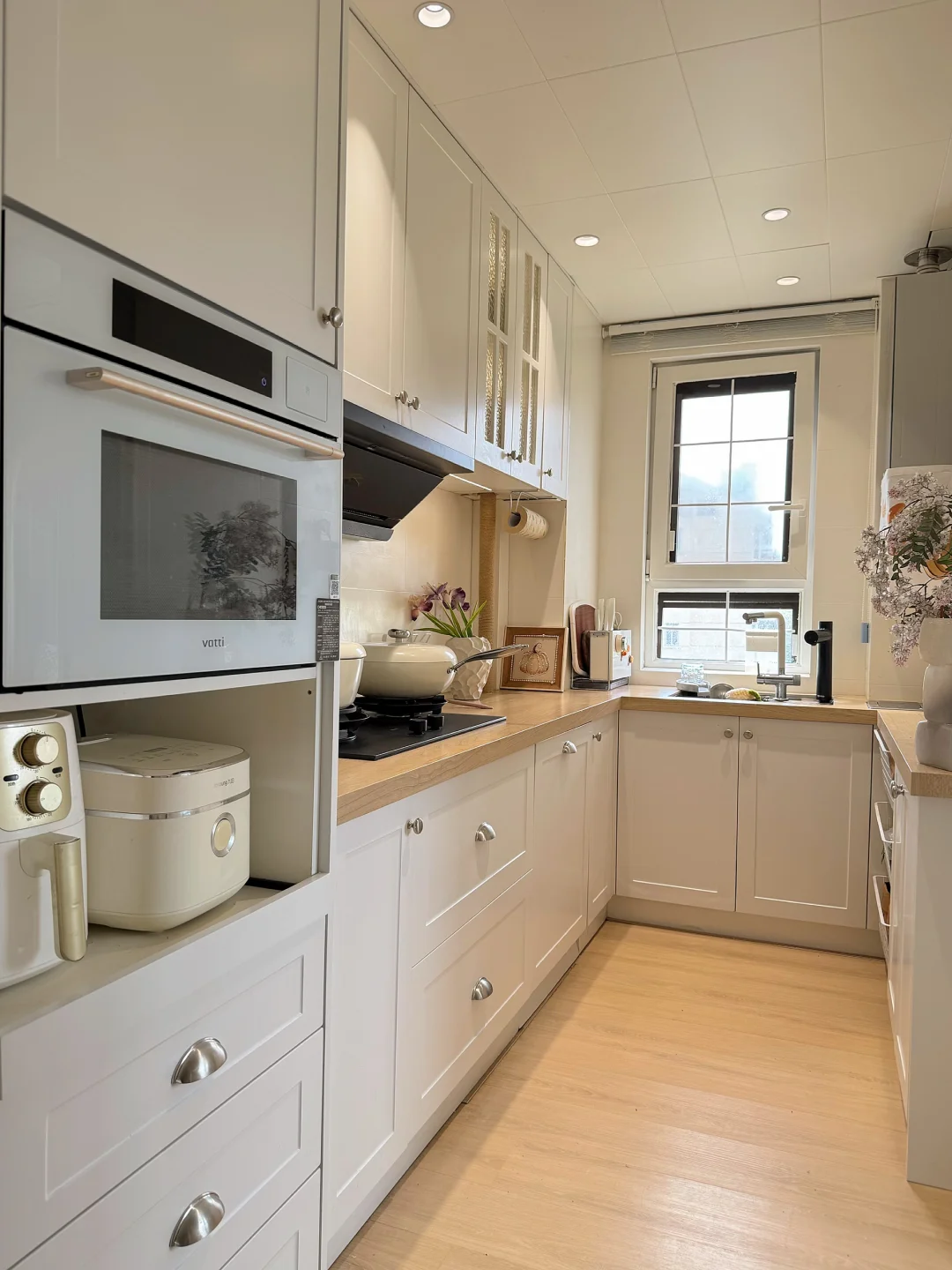 4㎡小厨房逆袭🔥动线收纳双在线，做饭超省心！