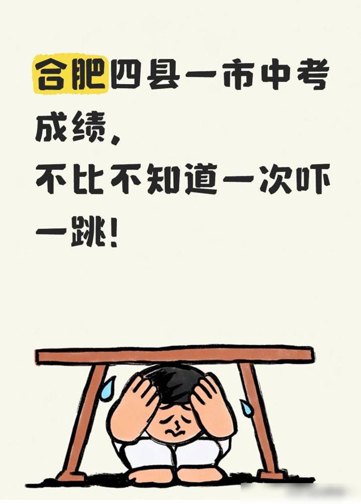 合肥四县一市中考成绩，不比不知道一次吓一跳！我家侄女儿今年刚好在长丰参加中考