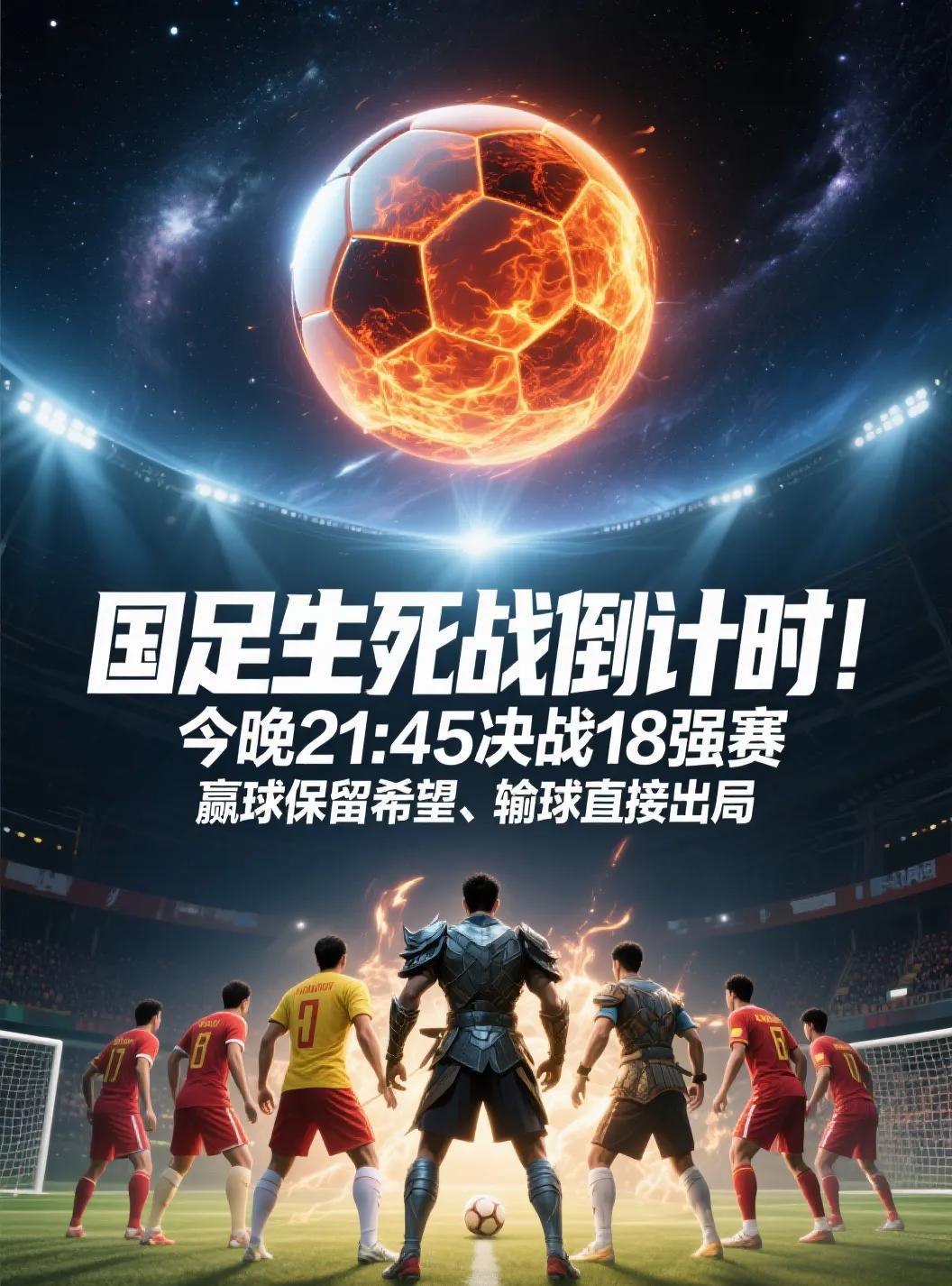 国足生死战倒计时！今晚21:45决战18强赛，赢球保留希望、输球直接出局【世