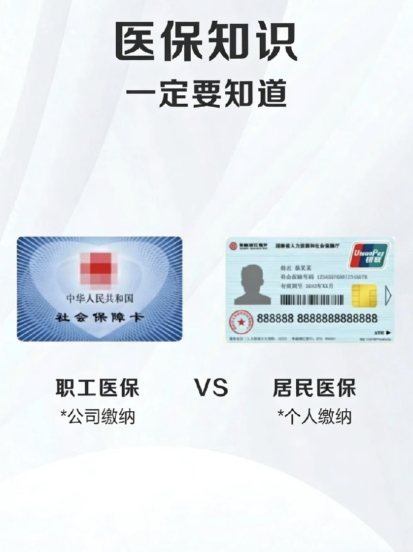 居民医保和职工医保，差别真的太大了！很多人一直分不清居民医保和职工医保，交了很多年，不知道自己报销比