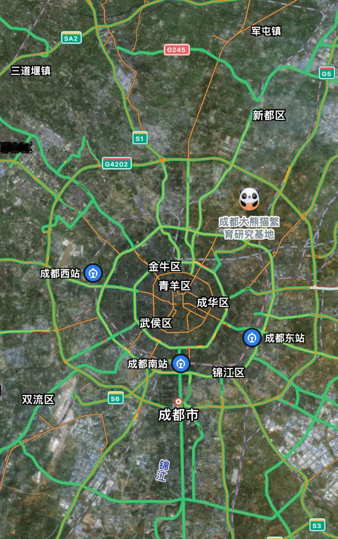 成都这个地图形状有点说法的。[思考]​​​