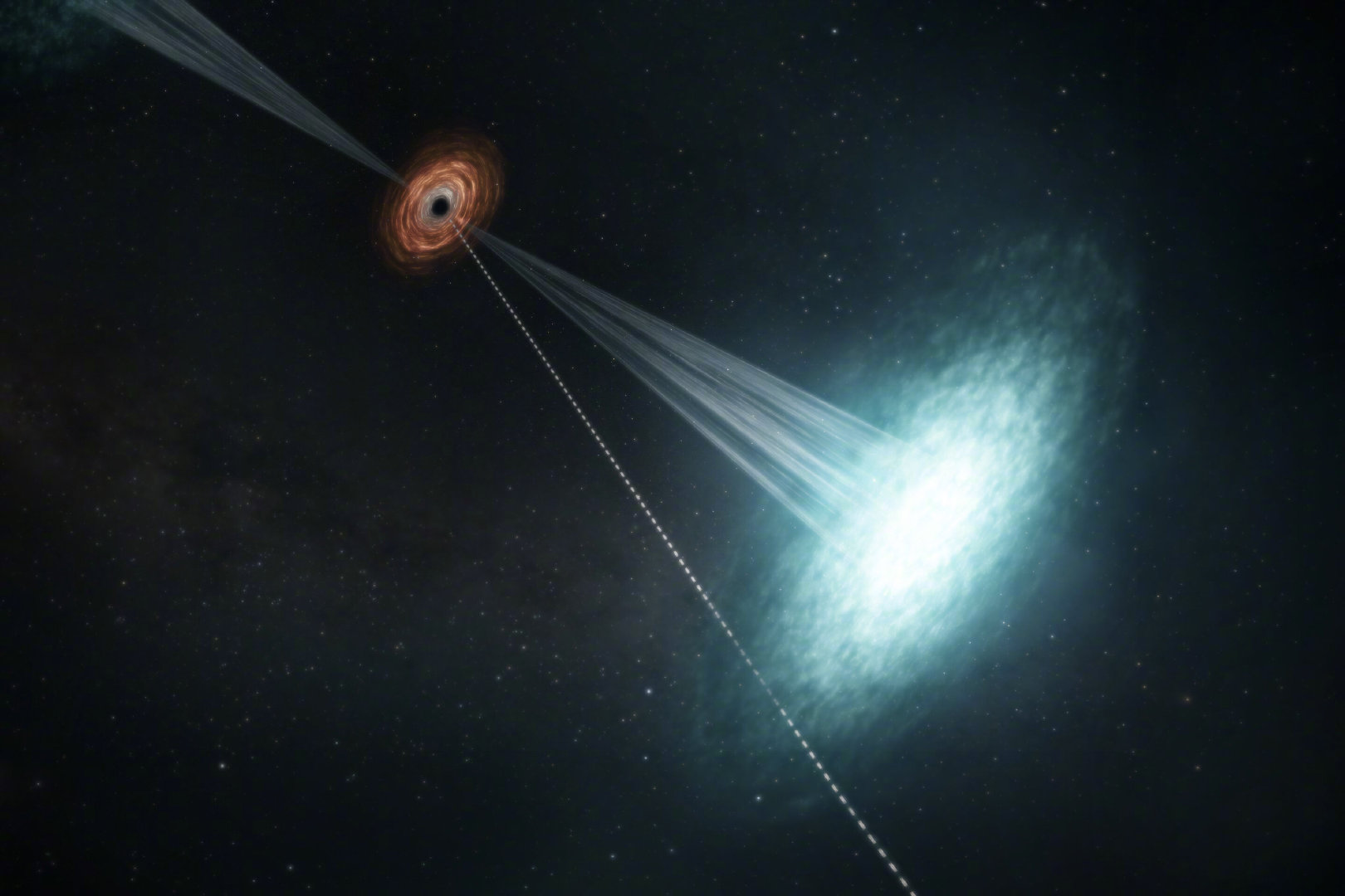 宇宙里的爆炸几乎都守同一条规矩：闪亮登场，然后一路变暗。超新星如此，别的天象也不