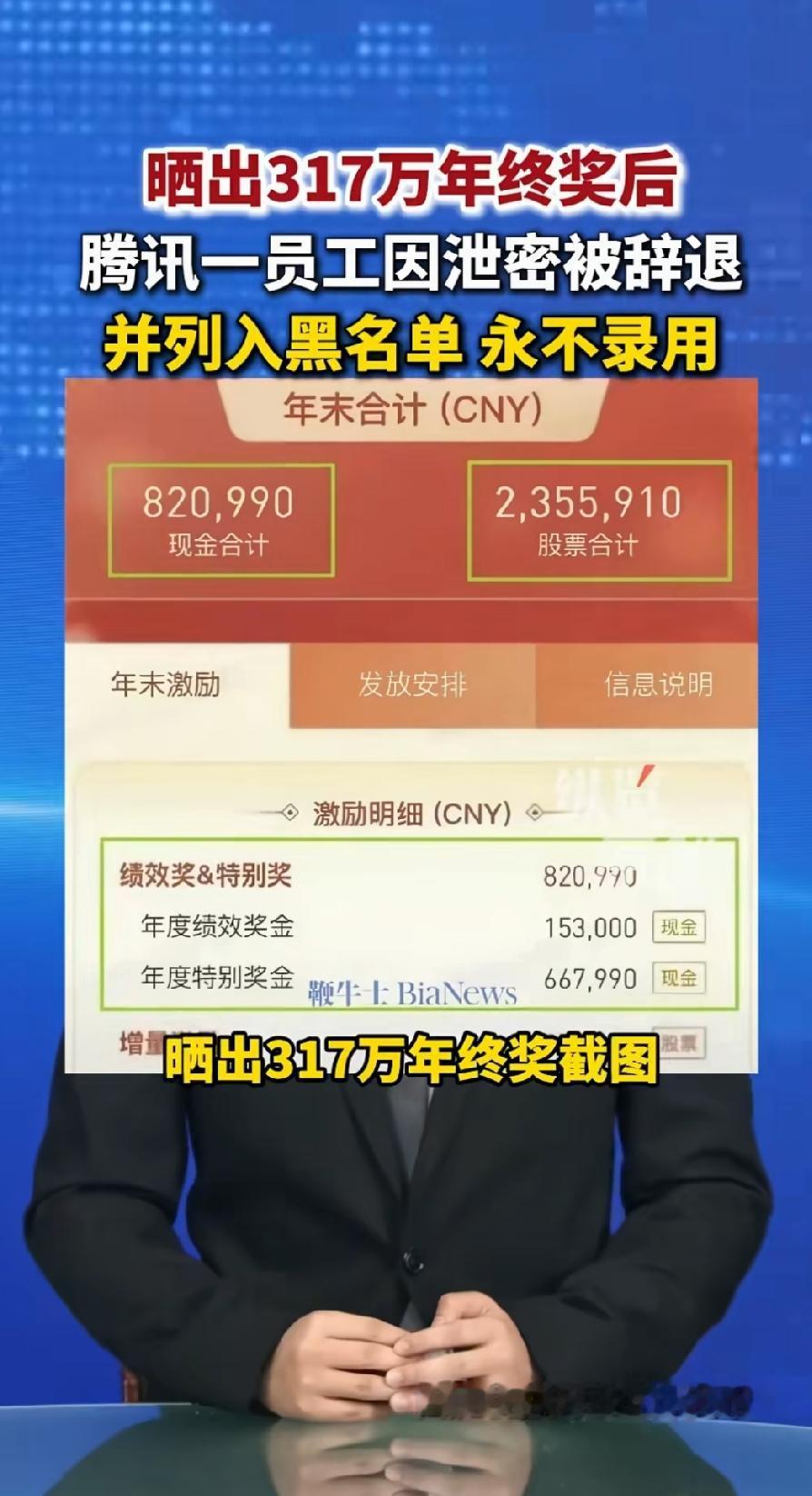 317万的年终奖！那必须得炫耀一下，如果别人都不知道自己拿了这么多的年终奖，那拿