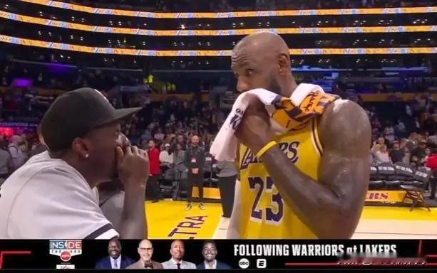 湖人巨星詹姆斯完全被震惊了！在今天湖人主场以105：99战胜勇士的赛后，只见詹姆