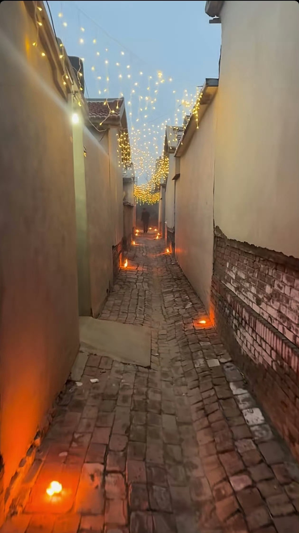 元宵节还是村里有节的味道。