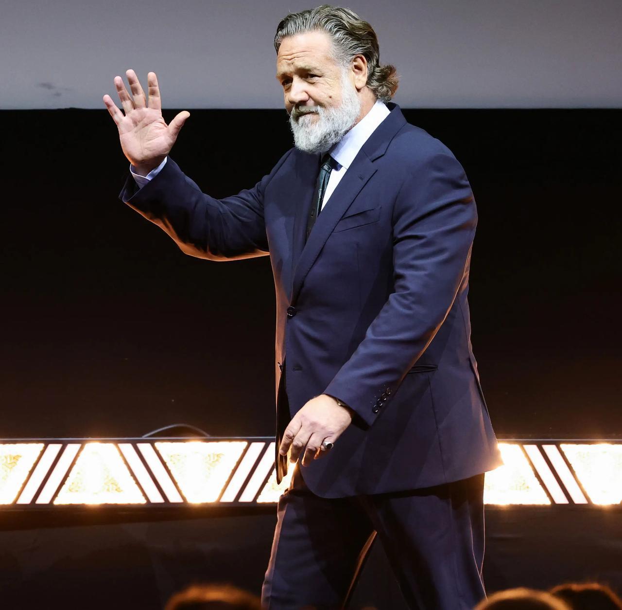 我最喜欢的男演员罗素·克劳（RussellCrowe），9月27日（星期六）出