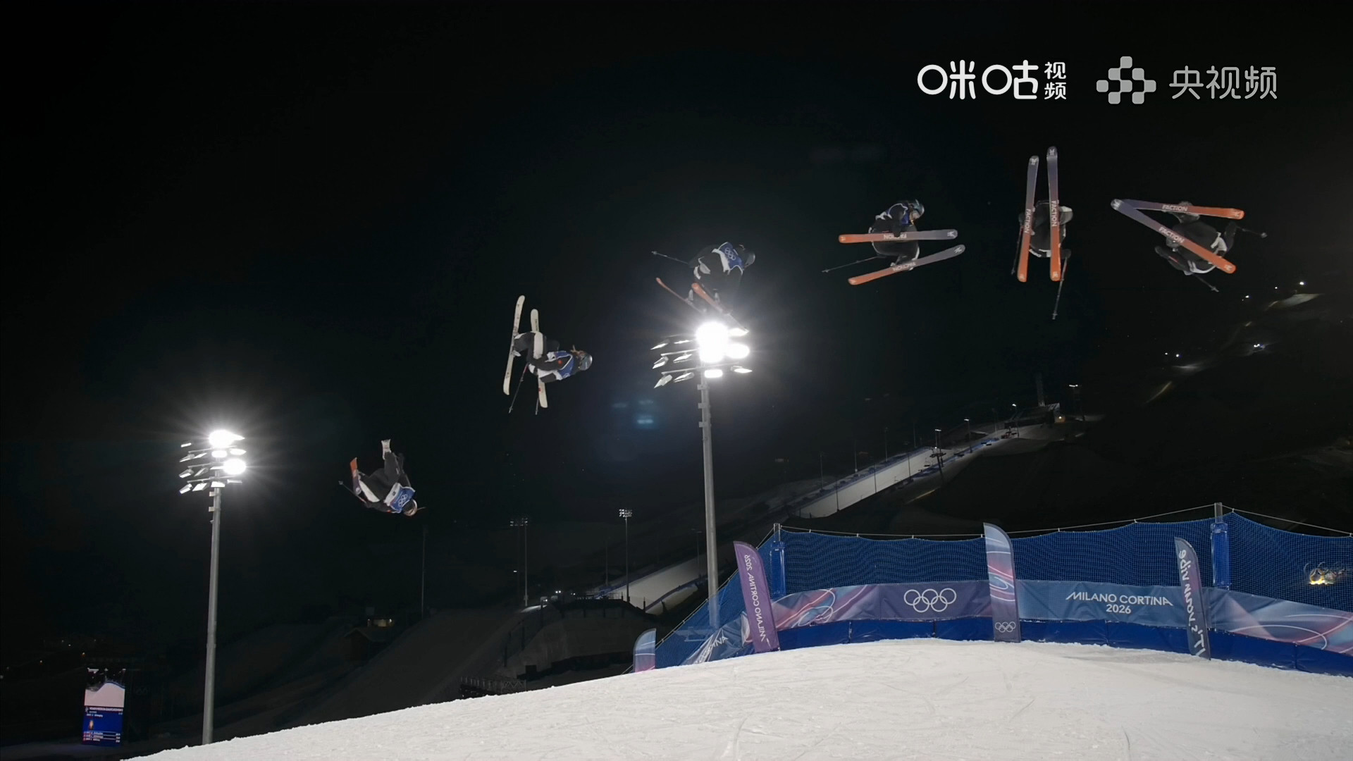 #刘梦婷第二跳80.00分#米兰冬奥会自由式滑雪女子大跳台预赛，🇨🇳第二跳：