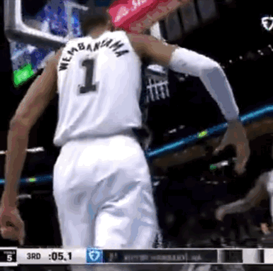 文班：就你？也能盖我？Andone！