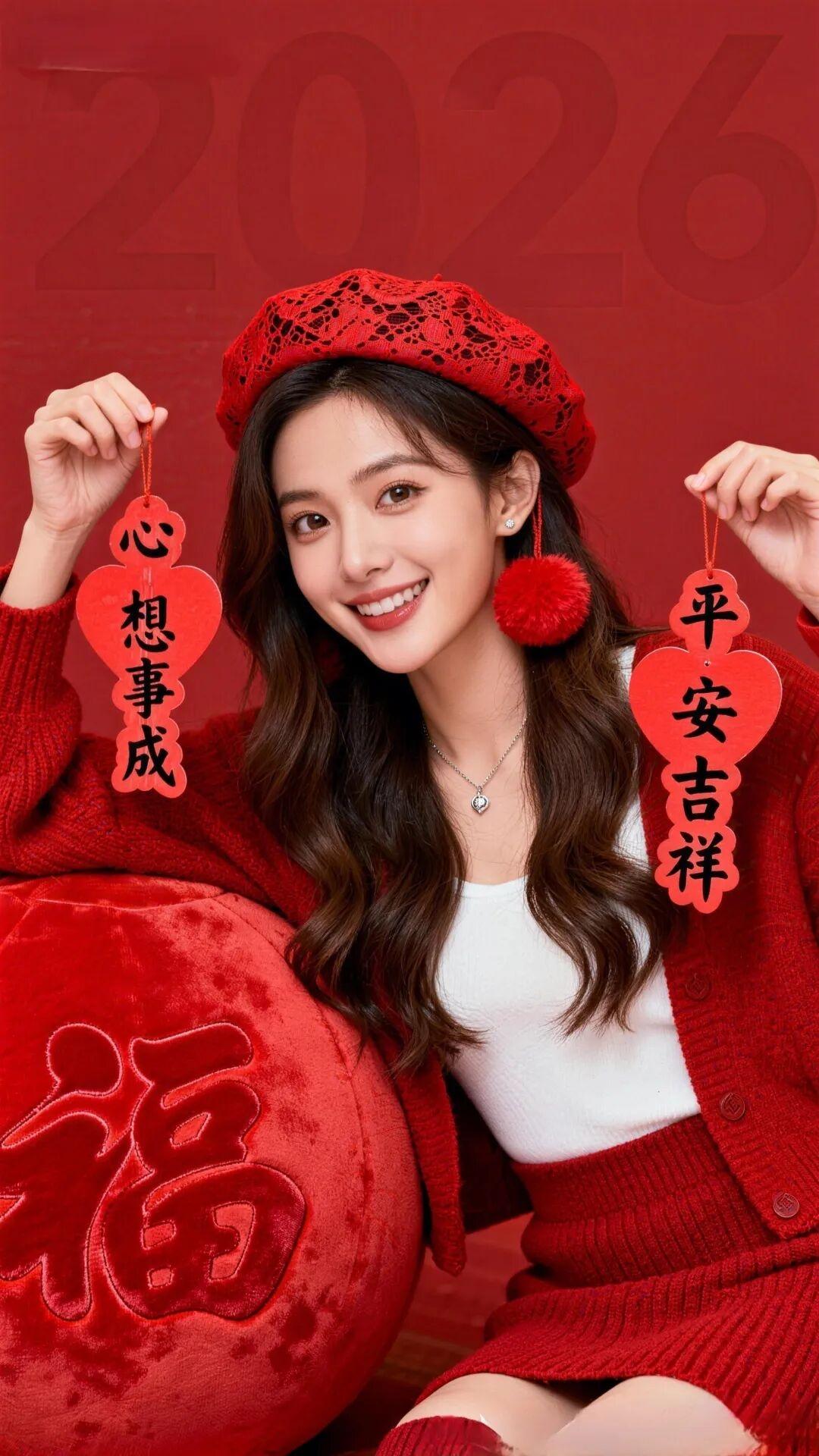 美女九宫格新年快乐！分享几张不错的壁纸壁纸美女