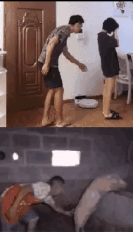 小哥哥，这样抱着他，晚上连飘窗的资格也没有吧。