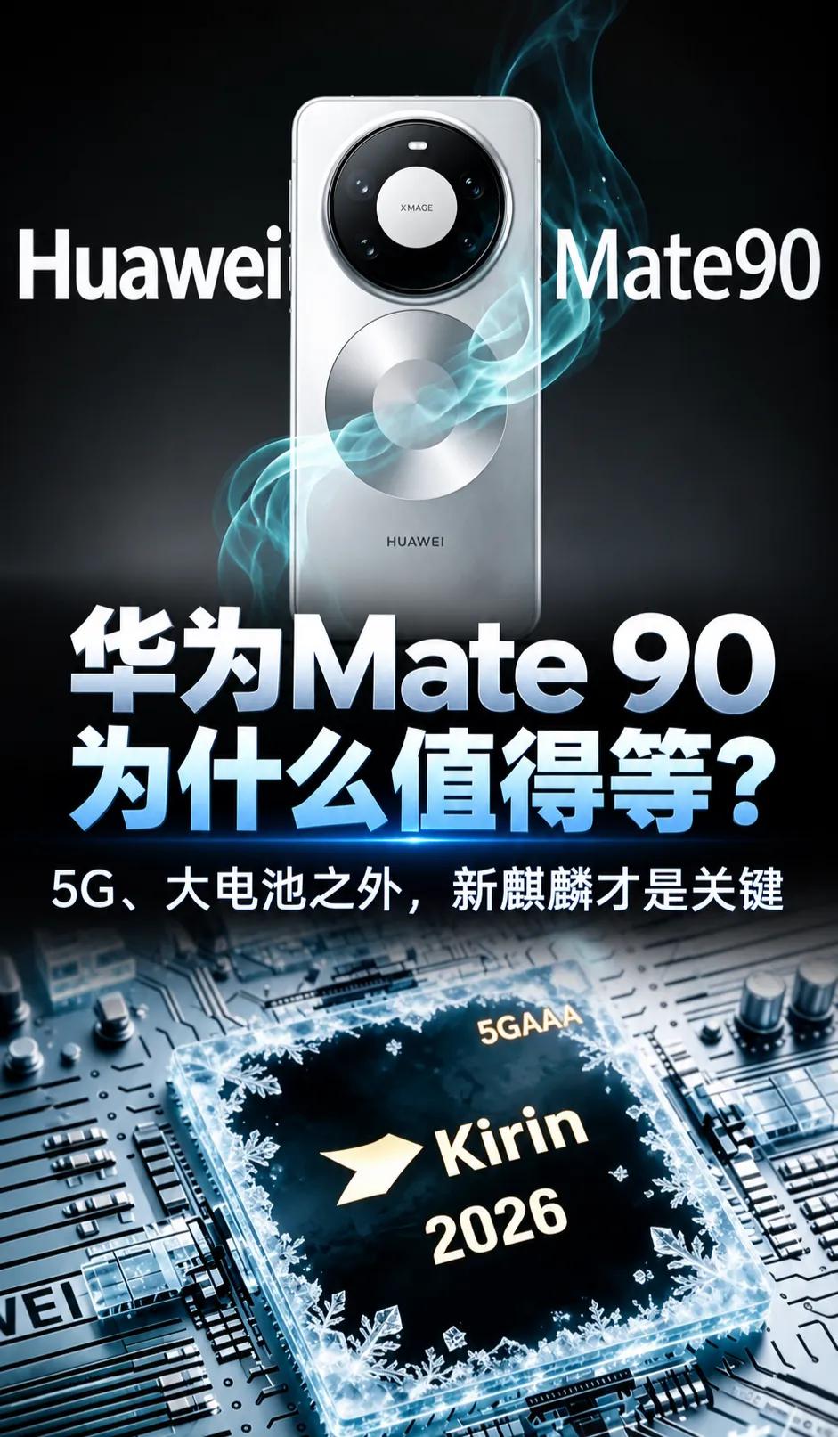 华为Mate90为什么值得等？先看看这配置华为Mate90现在最值得等的