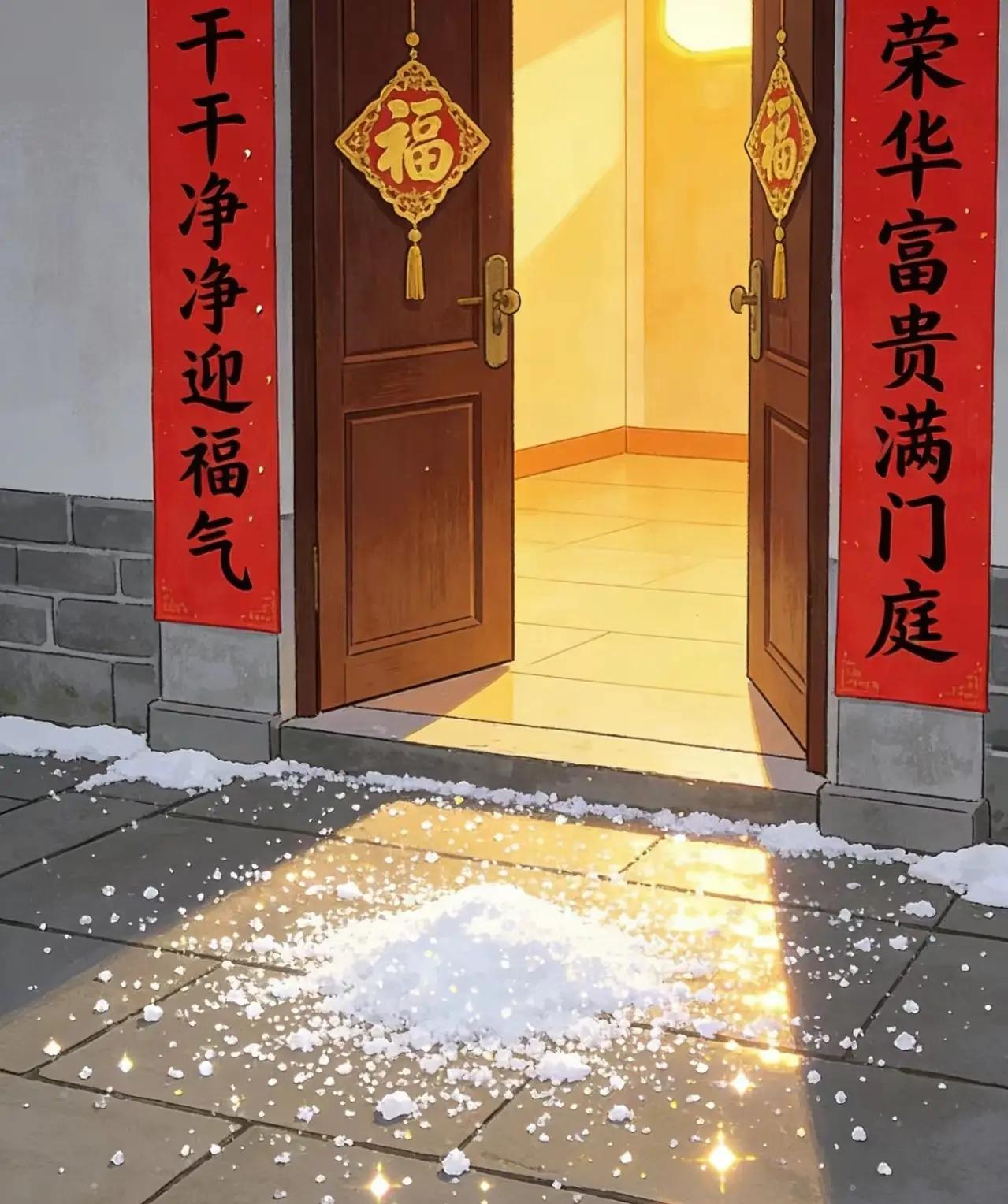 正月十五撒盐，我还真是头一次听说。前两天母亲告诉我有个说法，就是正月十五这天，