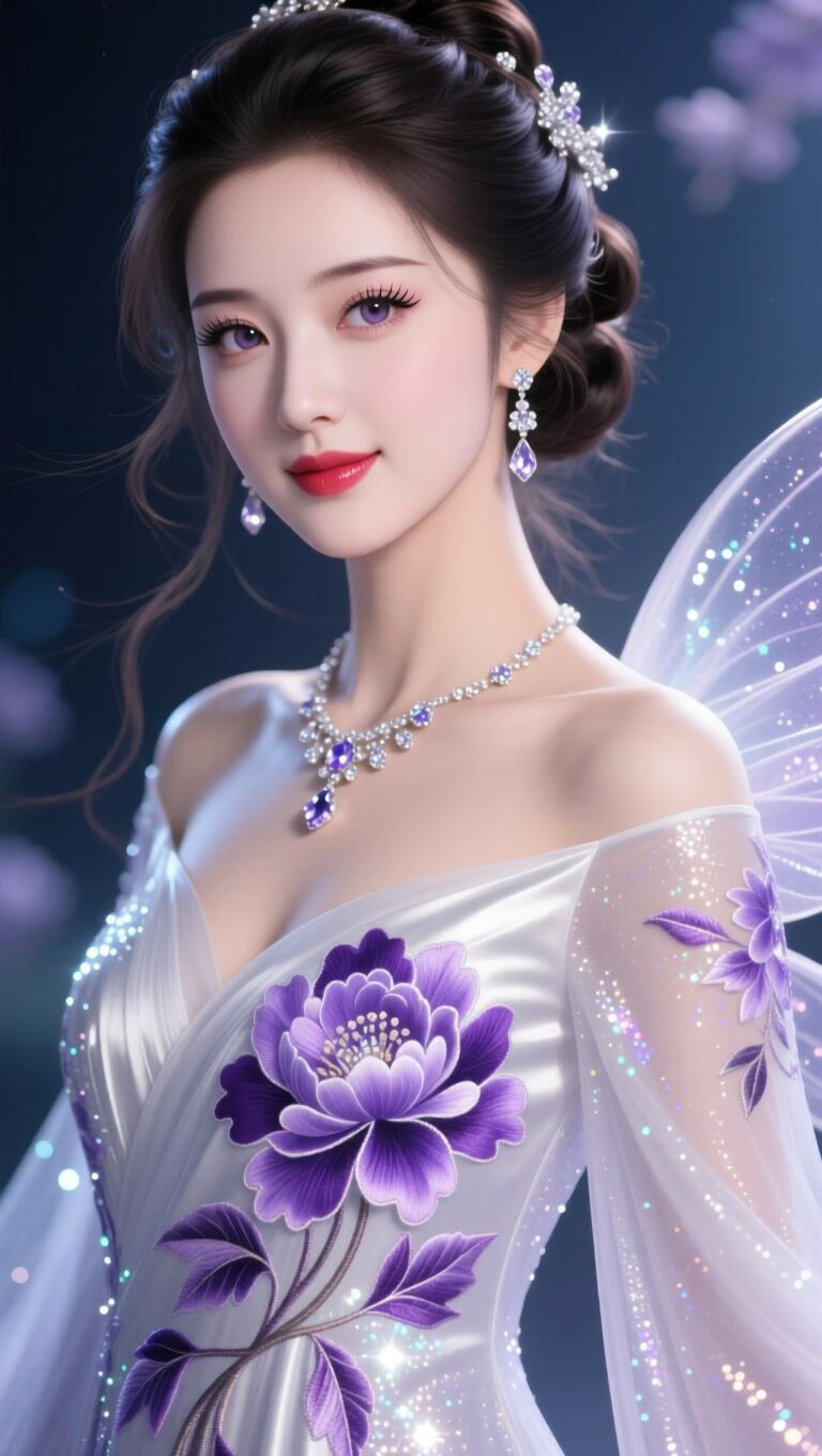 梦幻仙女风，紫色花仙子，唯美仙气十足！