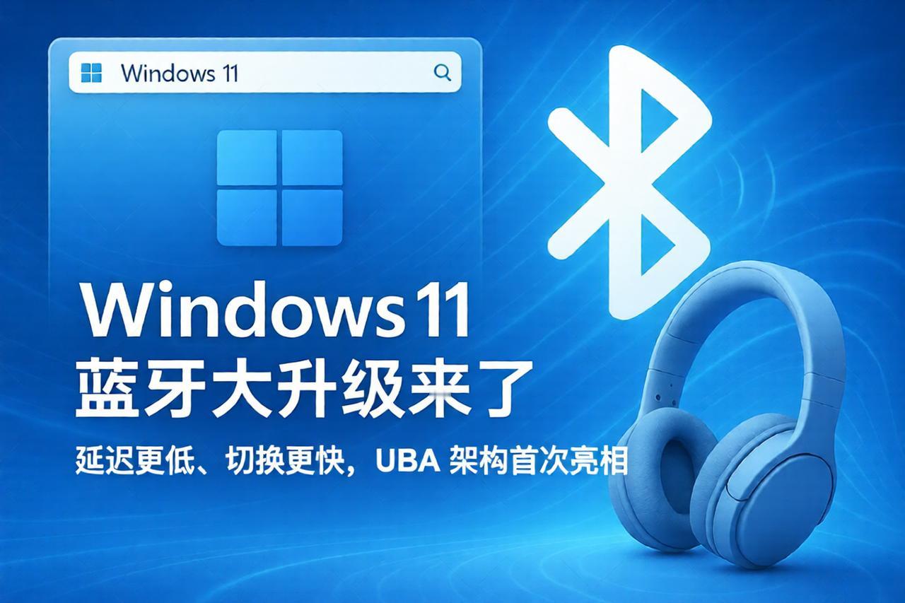 Windows11蓝牙“大翻新”，音频生态终于要统一了？近日，微软正式确
