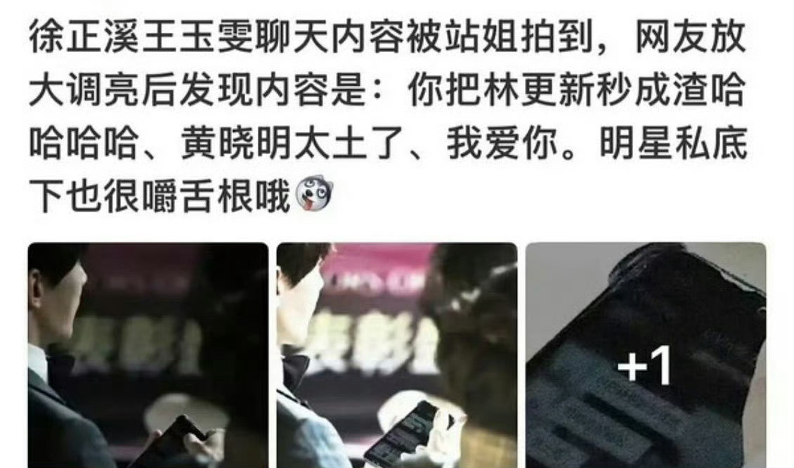 王鹤润粉丝开始反击王玉雯了，说她早年也嚼舌根，在和徐正曦聊天时，吐槽林更新，还骂