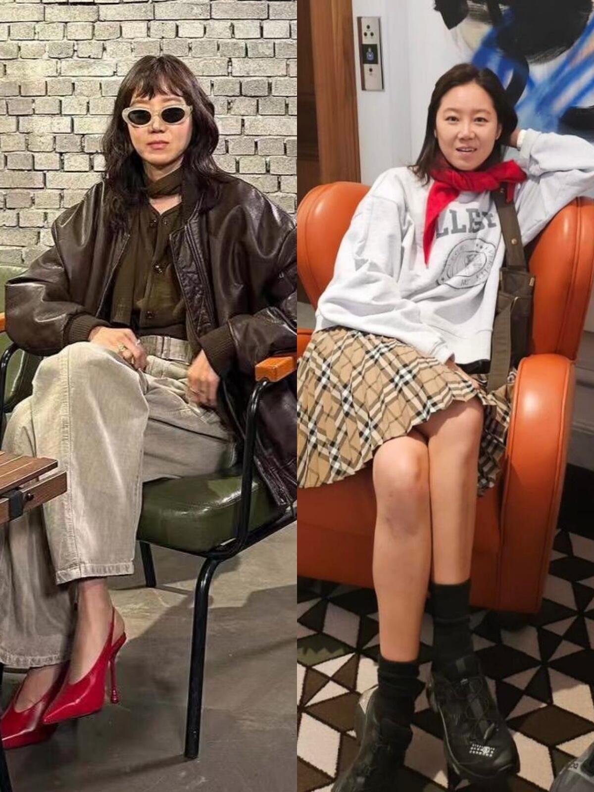 孔孝真私服超松弛呀！不刻意精致、不追赶热门潮流，以舒适自在为先，却把不费力的时