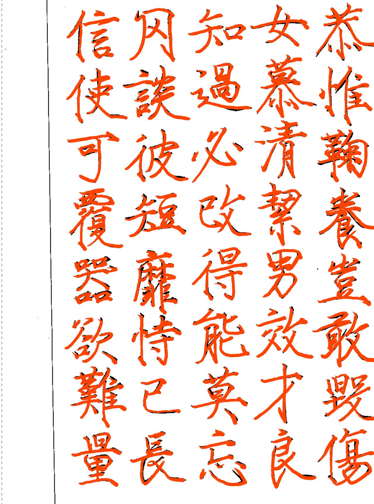 开始每天手写打卡千字文，用瘦金体书写真的太酷啦！瘦金体是宋徽宗赵佶所创，笔画瘦劲