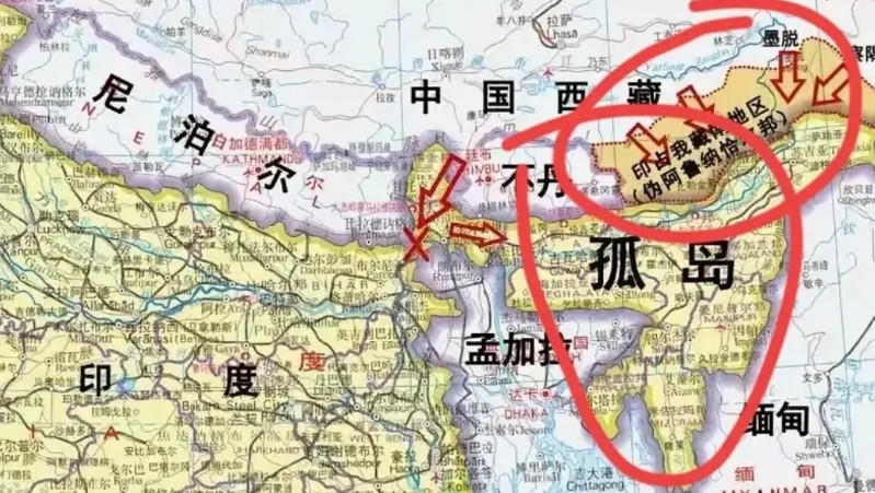 藏南回归倒计时！藏南大部分控制在印度手里。但最近中国再次发布了藏南的中文地名，