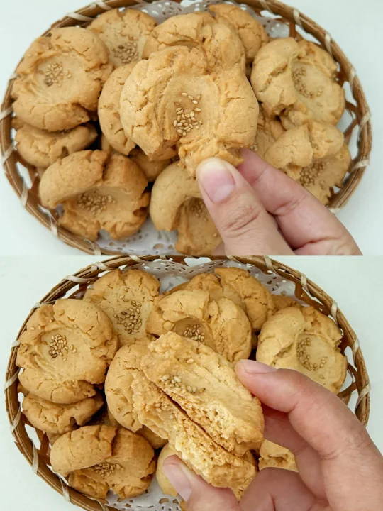 巨好吃的桃酥，在家就可以做！