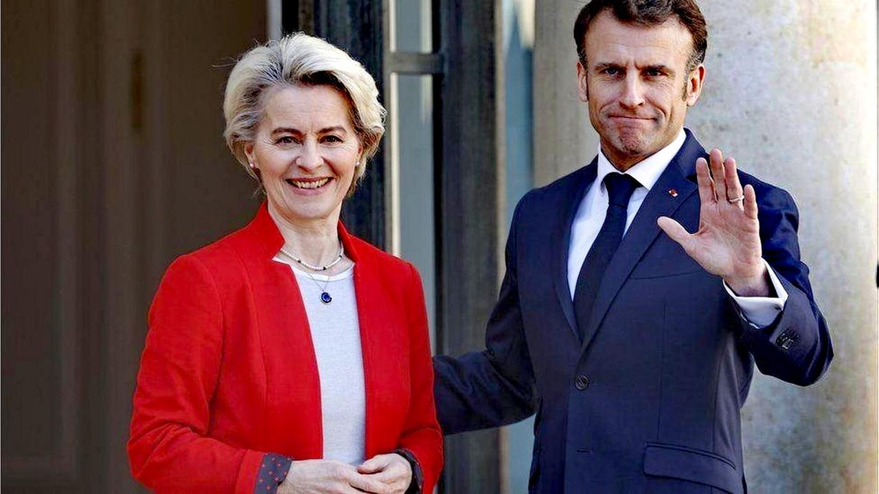 自命不凡的“小马哥”这次访华不携带“裸官”冯德莱恩！​​据报道，法国总统马克