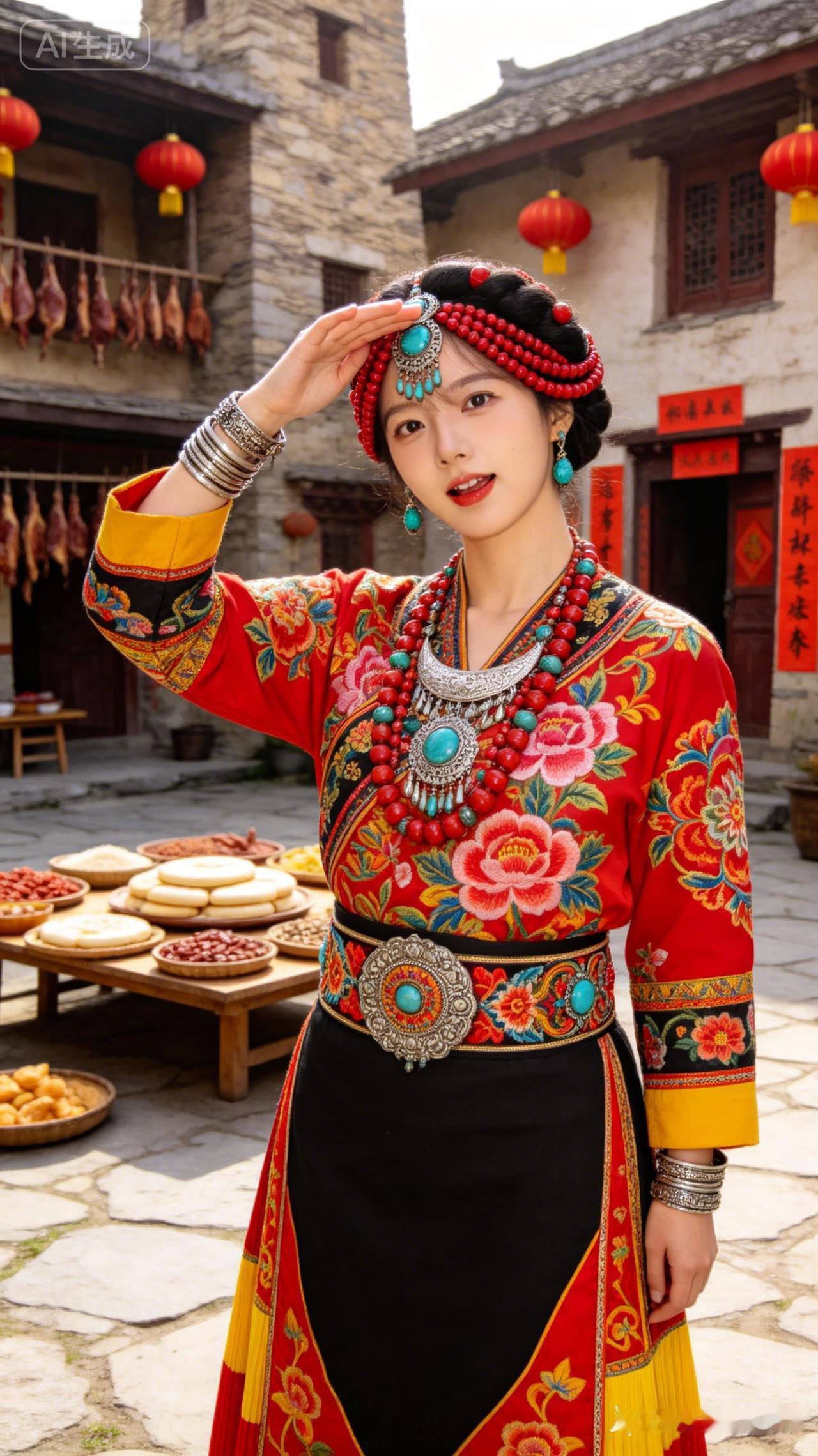 身着传统民族服饰，感受浓郁的民族风情！🌸💃🏻