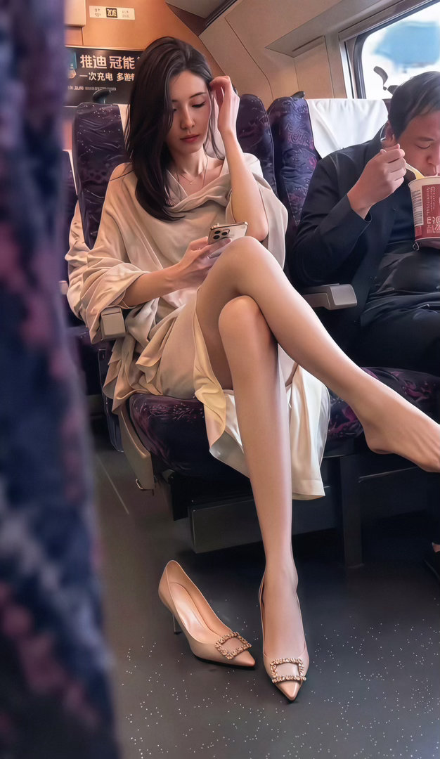 高铁上看到的一幕……这是公共场合，不穿鞋不合适吧太没素质了，该怎么沟通才好？​
